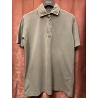 ▲訳あり商品▲ 【BEAMS 取り扱い】 MADE IN ITALY製 Drumohr 半袖鹿の子ポロシャツ オリーブ Lサイズ
