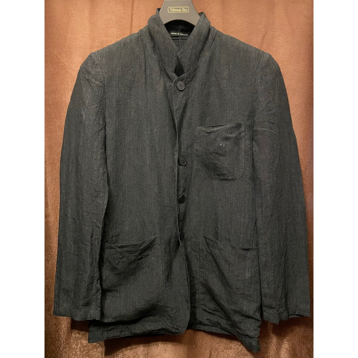 MADE IN FRANCE製 agnès b. リネンテーラードジャケット MADE IN FRANCE製 agnès b. リネンテーラードジャケット