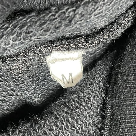 【ベイクルーズ取り扱い】MADE IN ITALY製 ORLANDO フルジップミリタリースウェットジャケット ブラック Mサイズ