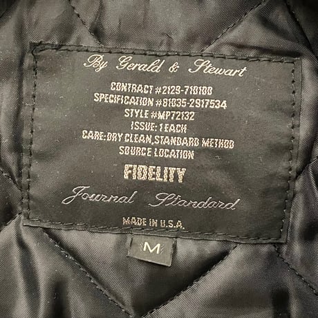 MADE IN USA製 FIDELITY × Journal Standard ウールPコート ブラック Mサイズ