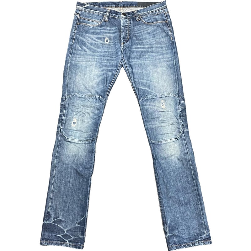 MADE IN ITALY製 RING MILANO バイカーデニムパンツ インディゴ