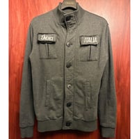 MADE IN ITALY製 UNDICI ITALIA スウェットジャケット チャコールグレー Sサイズ