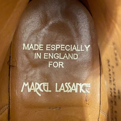 MADE IN ENGLAND製 MARCEL LASSANCE シボ革レザーブーツ ブラウン 6-1/2サイズ