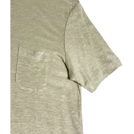 MADE IN ITALY製 Blumelange Cashmere STUDIO リネンポロシャツ ベージュ 48サイズ