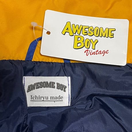 Awesome Boy × ichiryu made REMAKE MOUNTAIN MODS COAT ネイビー×カーキ XLサイズ
