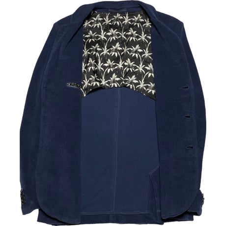 MADE IN JAPAN製 PS BY Paul Smith パイル地ニットテーラードジャケット ネイビー Sサイズ