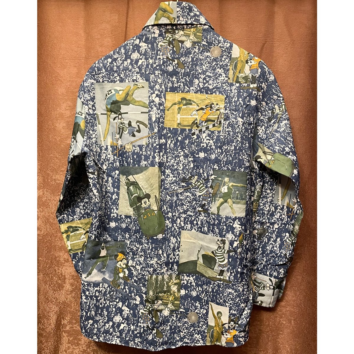 希少 レア品 KENNINGTON 70s DISNEY オリンピックプリント長袖総 希少 レア品 KENNINGTON 70s DISNEY オリンピックプリント長袖総