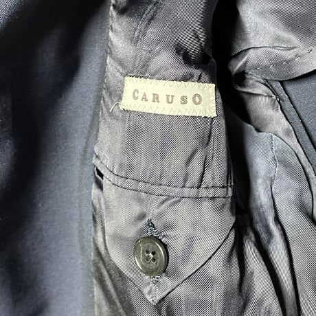 CARUSO ウールモヘヤ素材 テーラードジャケット ネイビー 44サイズ イタリア製