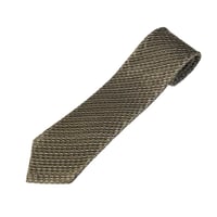 MADE IN ITALY製 Brioni HANDMADE 総柄プリントシルクプリーツネクタイ マルチカラー