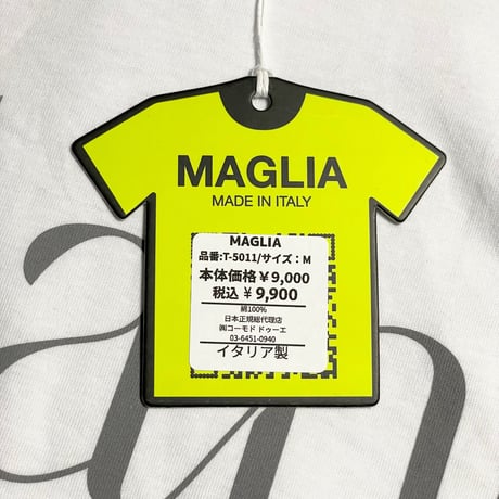 ★新品★ MADE IN ITALY製 MAGLIA 2025年AWモデル 「Milano in MAGLIA」 イタリア都市 プリント クルーネックTシャツ ホワイト×ミラノグレー M～XLサイズ