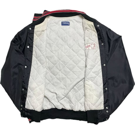 MADE IN USA製 Holloway 襟付きナイロンスタジャン ブラック XLサイズ