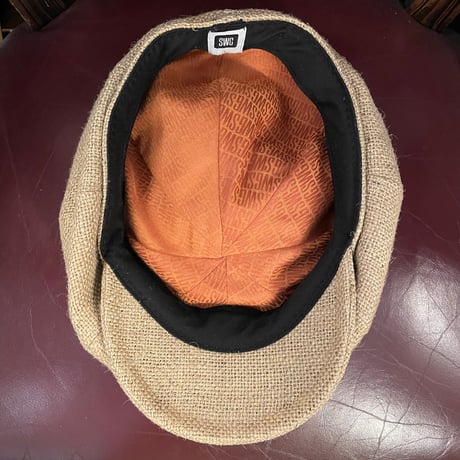 MADE IN JAPAN製 SWAGGER ヘンプ麻キャスケット ベージュ 小麦色 Lサイズ