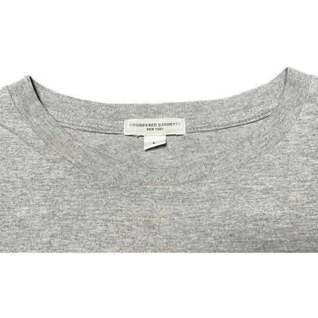 MADE IN CANADA製 ENGINEERED GARMENTS ポケット付き半袖Tシャツ グレー Lサイズ