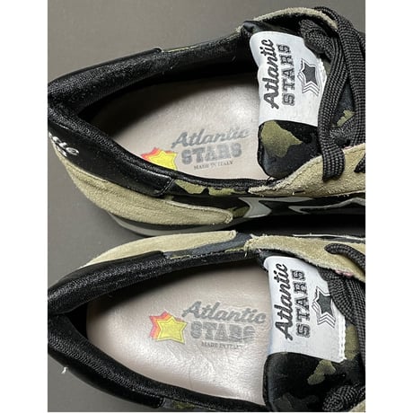 箱付き MADE IN ITALY製 Atlantic Stars SIRIUSモデルスニーカー 迷彩 46/28.5~29cmサイズ