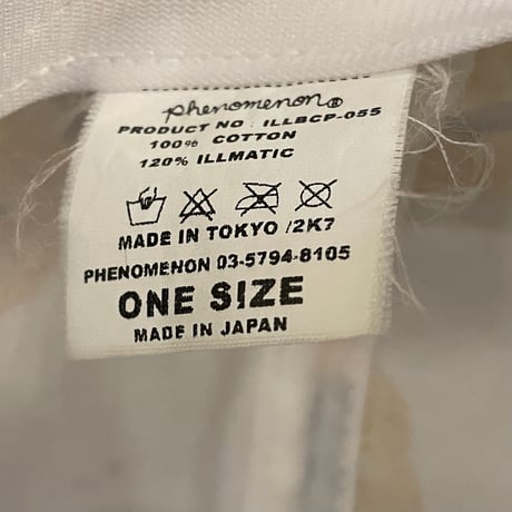 MADE IN JAPAN製 PHENOMENON 2007年モデル 24K総柄スナップバックキャップ ホワイト