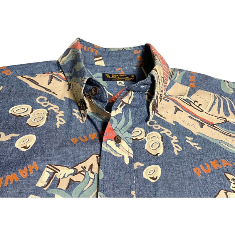 Sun surf アロハシャツ 長袖 ヴィンテージ サンサーフ SOUTH SEA
