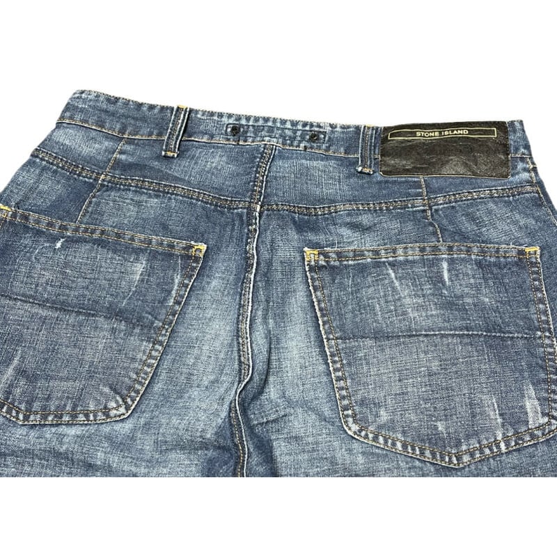 MADE IN ITALY製 STONE ISLAND コットンリネンデニムパンツ MADE IN ITALY製 STONE ISLAND コットンリネンデニムパンツ