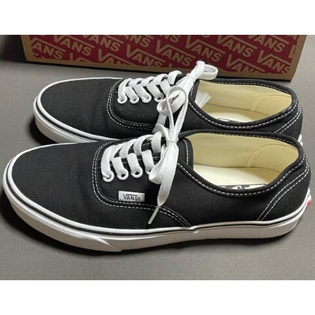 箱付き VANS AUTHENTIC スニーカー ブラック US7/25cm