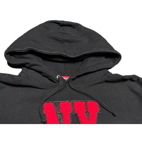 MADE IN CANADA製 SUPREME NEWYORKロゴプルオーバーパーカー ブラック Mサイズ