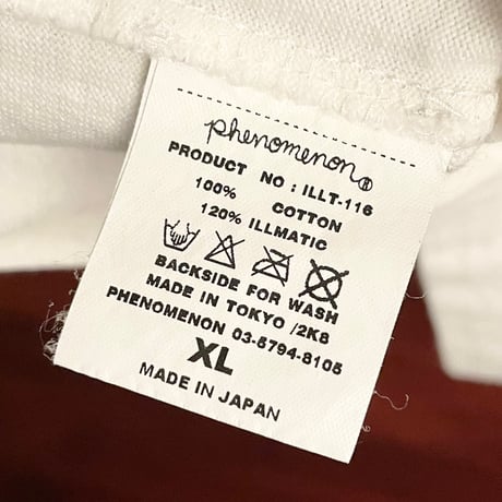 レア MADE IN JAPAN製 PHENOMENON 2008年モデル レッドデビル プリントTシャツ ホワイト XLサイズ