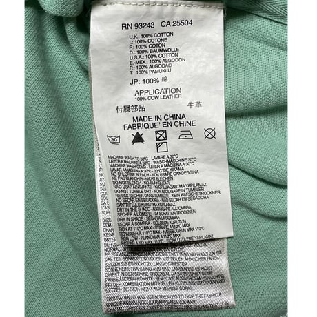 DIESEL 半袖鹿の子ポロシャツ ミントグリーン Mサイズ
