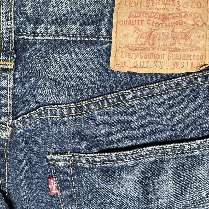 希少 MADE IN USA 555 バレンシア工場製 LEVI'S 501XX BIGE 復