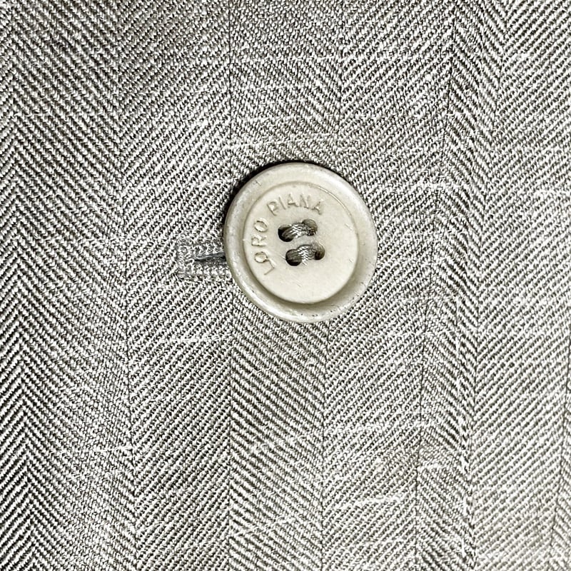 MADE IN ITALY製 Loro Piana ウールシルクリネン混シャドー