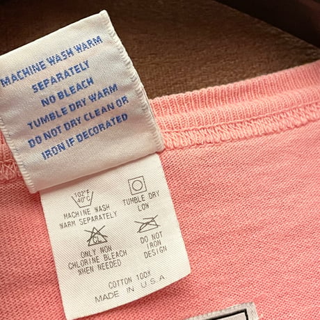 MADE IN USA製 Champion EXCLUSIVE FOR Ron Herman T1011 ポケット付きヘビーウェイトTシャツ ピンク Mサイズ