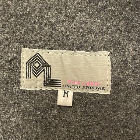 MADE IN ENGLAND製 UNITED ARROWS PINK LABEL ステンカラーウールコート キャメル Mサイズ