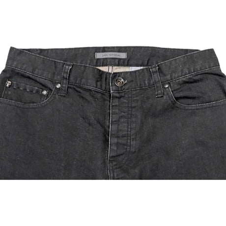 john varvatos ストレッチブラックデニムパンツ ブラック W30Rサイズ