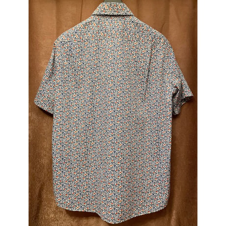 MADE IN JAPAN製 DANIEL CREMIEUX 半袖花柄ボタンダウンシャツ マルチカラー Lサイズ