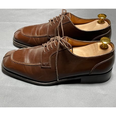 BARNEYS NEWYORK Uチップシューズ ブラウン 40サイズ イタリア製