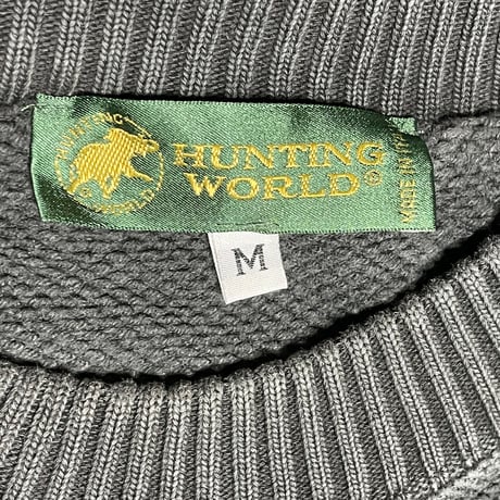 MADE IN ITALY製 HUNTING WORLD トレーナー カーキ Mサイズ