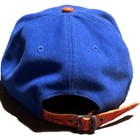 NEW ERA NEWYORK KNICKS HARDWOOD CLASSICS スナップバックベースボールキャップ ブルー×オレンジ MLサイズ