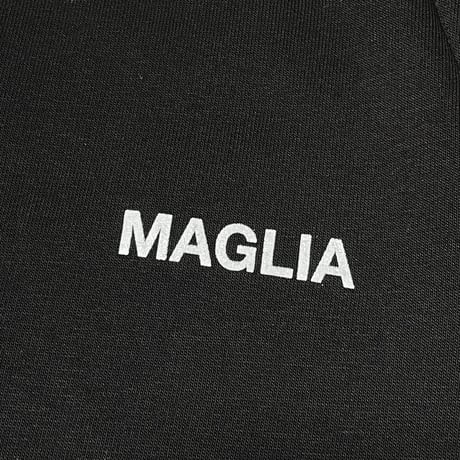 ★新品★ MADE IN ITALY製 MAGLIA ロゴプリント 裏起毛スムーススウェットパンツ ブラック M～XLサイズ ユニセックス