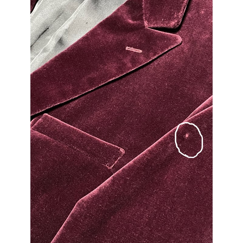 GREEN LABEL RELAXING ベロアテーラードジャケット ワイン L GREEN LABEL RELAXING ベロアテーラードジャケット ワイン L