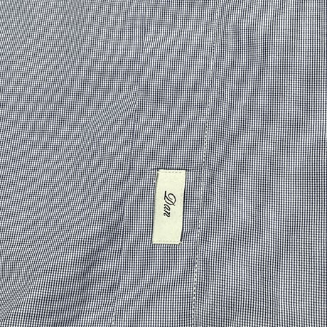 ▲訳あり商品▲ MADE IN ITALY製 DSQUARED2 比翼仕立てコットン長袖ドレスシャツ ブルー 48サイズ