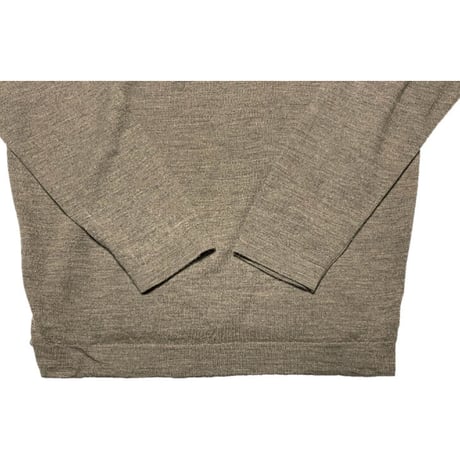 MADE IN ENGLAND製 JOHN SMEDLEY クルーネックウールセーター ブラウン Mサイズ