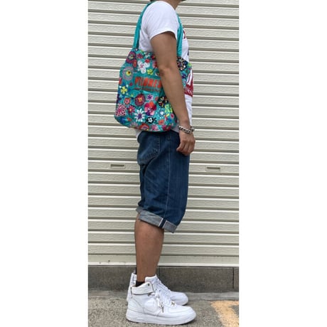 ★新品★ Pylones 折りたたみ式ショッピングエコバッグ ブルー Fサイズ