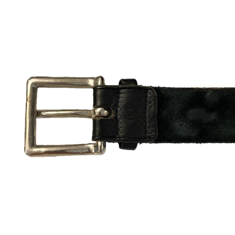 PHENOMENON レザーベルト 激レア PHENOMENON レザースタッズベルト ブラック×シルバー M