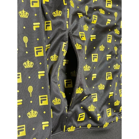 FILA FOR URBAN OUTFITTERS 総柄トラックジャケット ブラウン Lサイズ