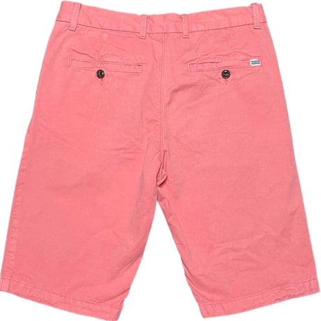 FRANKLIN MARSHALL SKINNY FIT SHORTS ZIP FLY LEO ハーフパンツ ピンク W28サイズ