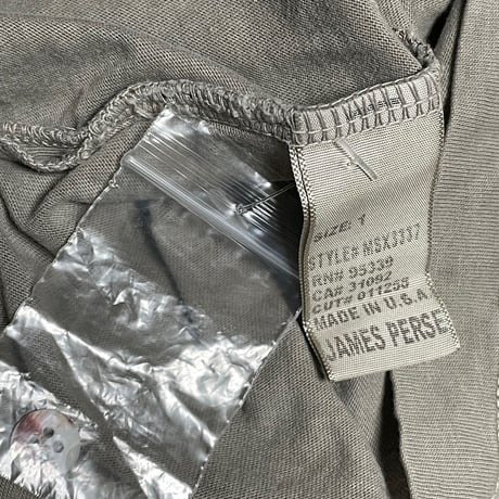 MADE IN USA製 STANDARD JAMES PERSE 半袖ポロシャツ グレー 1/Mサイズ