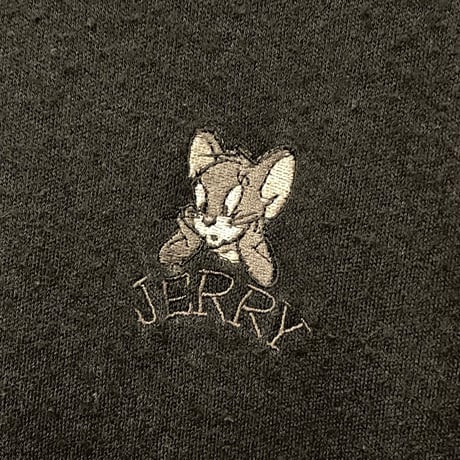90s GREEN CLUBS × TOM AND JERRY アンゴラ混タートルネックセーター ブラック 4サイズ