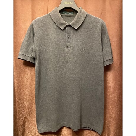 MADE IN ENGLAND製 FRED PERRY 半袖鹿の子ポロシャツ チャコールグレー 38サイズ