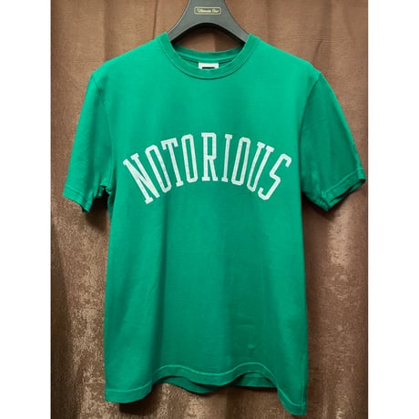 MADE IN JAPAN製 SWAGGER 「NOTORIOUS」プリントTシャツ グリーン Mサイズ