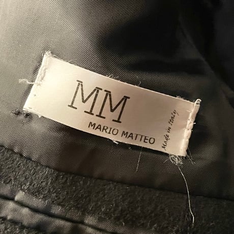 MADE IN ITALY製 MARIO MATTEO ウールテーラードジャケット ブラック 48サイズ
