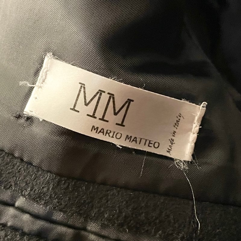 MADE IN ITALY製 MARIO MATTEO ウールテーラードジャケット ブラック 