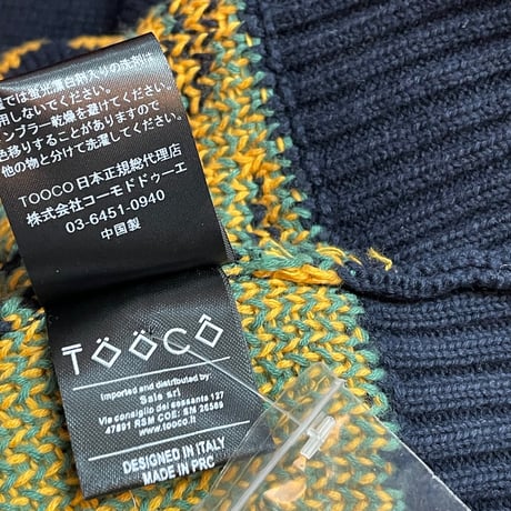 ★新品★ 2024年AWモデル TOOCO オリジナル柄コットンカーディガン PASADI NAVY S～XLサイズ