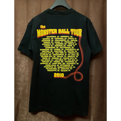 LADY GAGA THE MONSTER BALL TOUR 2010 半袖Tシャツ SHOOTボディ ブラック Mサイズ